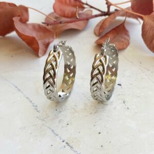 Fereniki Silver Hoops