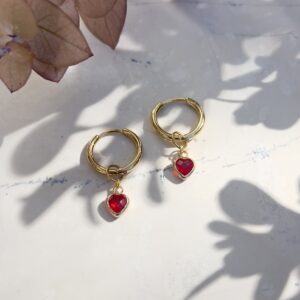 Red Heart Earrings