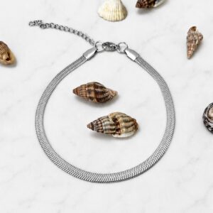 Snake Silver Anklet 4mm