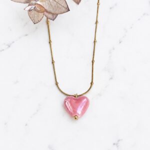 Pink Ceramic Heart